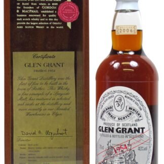 Glen Grant - Gordon & MacPhail Speyside Single Malt Scotch 1954 52 year old Whisky