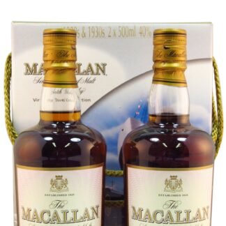 The Macallan Vintage Travel Collection 20's & 30's Single Malt Scotch Whisky Twin Pack
